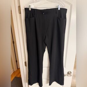 Black stretchy Straight Leg Office Pants